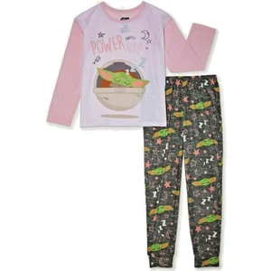 Baby Yoda Pajamas PJs The Child Pink Star Wars 2 Piece Set Size XS 4-5 NEW - Picture 1 of 8