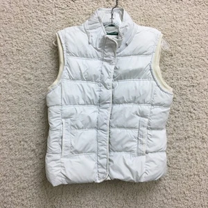 Aeropostale Vest Jacket Large Youth White Puffer Quilted Full Zip Outdoor Girls - Picture 1 of 12