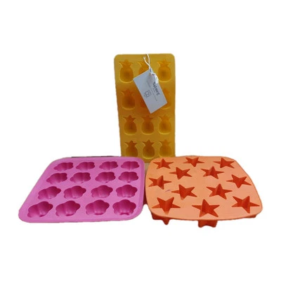 2 X Ikea Silicone Ice cube trays Moulds Flowers (16) Stars (12) + Pineapple (12) - Image 1 of 4