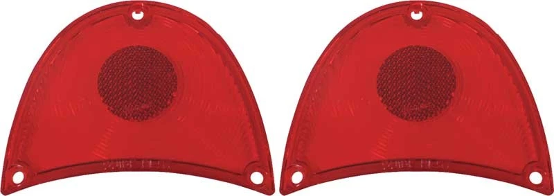 1957 Chevrolet Bel  Air 150 210 Nomad; Red Tail Light Lens; Pair - Image 1 of 1
