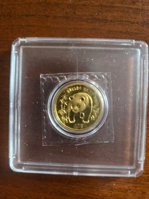 China 1986 1/10 oz oro Panda BU (sellado) Foto 1 de 2