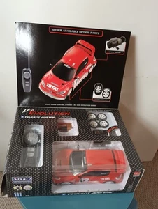 Vintage Nikko Radio Control Peugeot 206 WRC With Original Box Retro - Picture 1 of 3