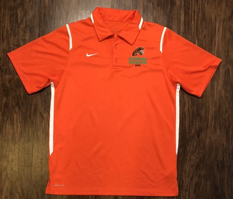 FAMU Rattlers Polo Nike Dri Fit Mens Medium HBCU Florida A&M University Cover