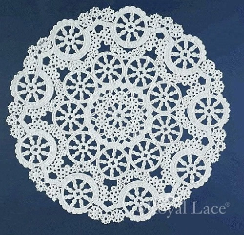 Tapetes de papel Medallion Royal Lace, blancos, 10 pulgadas, 12 por paquete (B23005) Foto 1 de 1