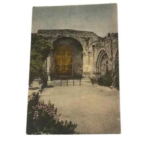 Postcard Ruins of Old Stone Church Mission San Juan Capistrano CA Albertype B671 - Picture 1 of 2