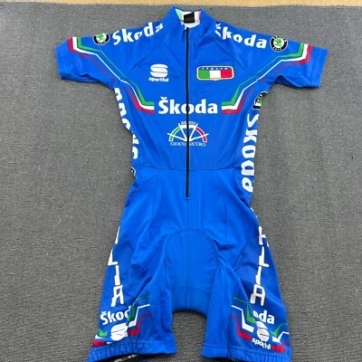 Traje deportivo Skoda Team Italia para hombre XS Aero de una pieza con tirantes de ciclismo Foto 1 de 4