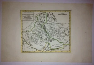 UKRAINE 1749 ROBERT DE VAUGONDY 18e JAHRHUNDERT ANTIKE GRAVIERTE KARTE  - Bild 1 von 5