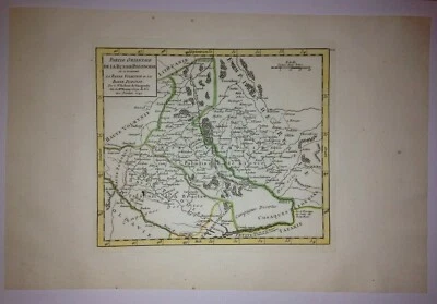UKRAINE 1749 ROBERT DE VAUGONDY 18e CENTURY ANTIQUE ENGRAVED MAP  Foto 1 de 4