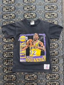 Vtg Magic Johnson Los Angeles Lakers Nutmeg Graphic Shirt Youth Size S - Picture 1 of 5