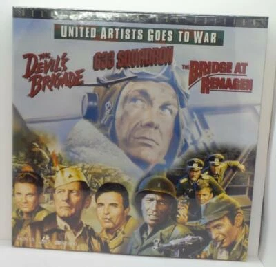 United Artists Goes To War Deluxe Letter Box Edition Laserdisc 3 Movies NEW - Image 1 of 2