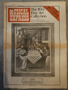 NME New Musical Express February 7th 1976 10cc Cover - Imagen 1 de 6