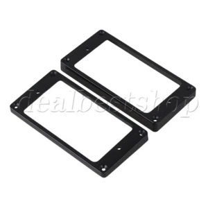 Flat Bottom Electric Guitar Humbucker Pickup MOUNTING Ring Black Pack of 2 - Picture 1 of 3