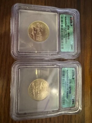 Lot 9 - 2005 P Minnesota Satin Quarter ICG Certified (8) MS68 (1) MS66 - Image 1 of 4