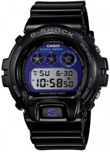 Casio G-Shock Purple Metallic Dial Men's Watch DW-6900MF-1 Black Resin Digital - Picture 1 of 1