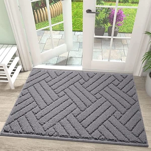 Door Mat Indoor, Non-Slip Rubber Backing Entry Rug & Door Mats, Low-Profile Entr - Picture 1 of 12