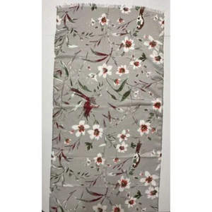 Apt 9 Mujer Floral y Pájaro Ligero Suave Bufanda Color Gris - Imagen 1 de 8