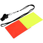  Soccer Red Cards Referee Football Match and Yellow Whistle Set