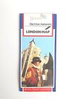British Airways London Britian Foldout Pocket Map,1990 British Tourist Authority