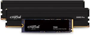 Crucial T500 2TB Gen4 NVMe M.2 Internal Gaming SSD Pro Desktop RAM 48GB Kit (2x2 - Photo 1/4