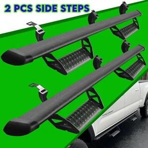 Running Boards FOR 2005-2023 Toyota Tacoma Double Cab/Crew Cab 3" Drop Step Bar - Picture 1 of 10