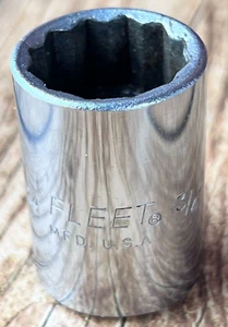 Fleet 12 Point Socket 3/4" #1624 Made in USA - Picture 1 of 5