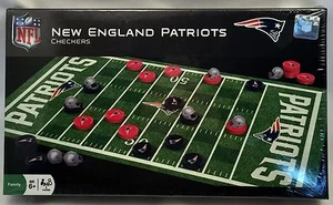 New England Patriots Checkers NFL Licensed Board Game Age 6+ Family NEW - Picture 1 of 7