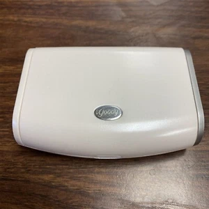 Vintage Goody Contact Lens Case Travel Storage with Portable Mirror Retro White - Picture 1 of 4