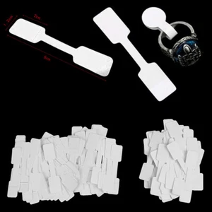 50/100Pcs Blank price tags necklace ring jewelry labels paper stickers_cd _yi - Picture 1 of 12