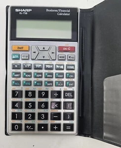 Calculadora científica de negocios/financieras Sharp EL-738 ~ totalmente probada - Imagen 1 de 5