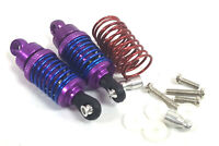 1/10 Scale RC Off Road Buggy Springless Shock Absorber Alloy 70mm Long Red x 2