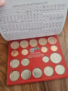2009-D US MINT Denver Uncirculated 14 Coin Set w/Certificate of Authenticity - Picture 1 of 4