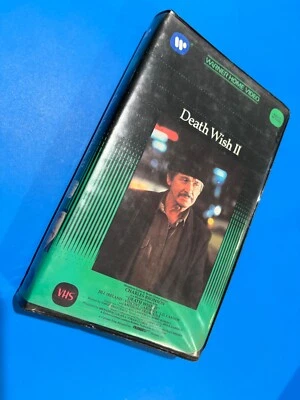 DEATH WISH 2 II VHS Warner Bros Clamshell Charles Bronson. Good condition - Image 1 of 3