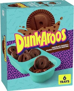 DunkAroos, Chocolate Cookies and Double Chocolate Frosting, 6 x 28g/1 oz., Box - Picture 1 of 4