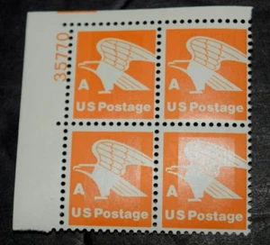 VINTAGE, BLOCK Of FOUR, "A - Definitive," 4 x 15c Stamps, Scotts # 1734, 1978 - Picture 1 of 3