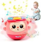 Galaxy Star Projector Baby Tummy Time Toys Monkey Musical Toys For Infant Baby