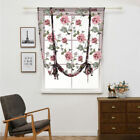 Thermal Drapes Blacknot Roman Curtains Tie Up Shades Rod Pocket For Small Window