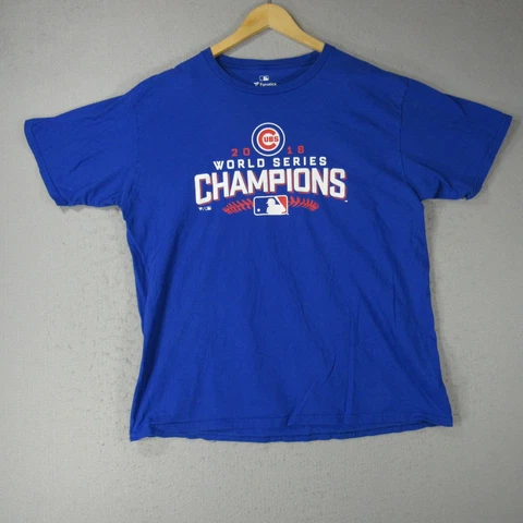 Chicago Cubs Shirt Mens Extra Large Blue Short Sleeve Fanatics Tee MLB Baseball Cover