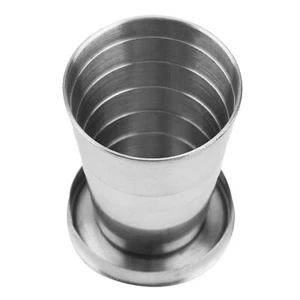 (6-folding 60ml)Outdoor Stainless Steel Collapsible Folding Cup For AU - Bild 1 von 12