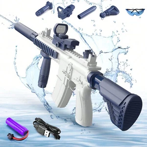 Hochdruck Wasserpistole elektrische Wasser Pistole Kinder Erwachsene Sommer Toy - Bild 1 von 15