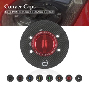 Carbon Fiber Tank Quick Release Fuel Caps for BMW S1000RR HP4 S1000R HP2 SPORT - Picture 1 of 12