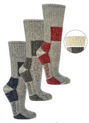 1 Paar MEGA 85% Merinowolle Trekkingsocken Wandersocken Outdoor Sportsocken  - Bild 1 von 4