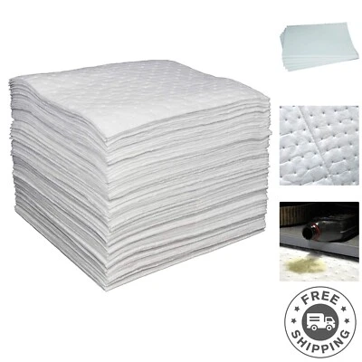 Almohadillas absorbentes de derrames de peso pesado - 20" x 15" - Selectivo de aceite y repelente al agua Foto 1 de 4