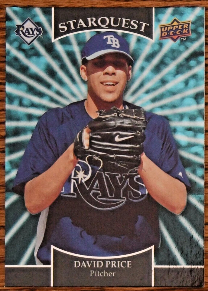2009 Upper Deck Starquest Turquoise #SQ37 #37 David Price Tampa Bay Rays - Image 1 of 1