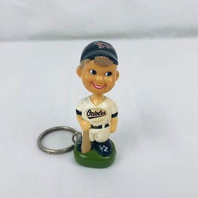 Vintage 1997 Baltimore Orioles Bobblehead Keychain MLB Baseball  - Image 1 of 4