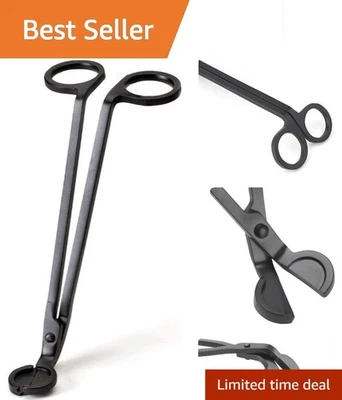 Elegant Matte Black Candle Wick Trimmer - Precision Cutting Tool for Candle Care - Image 1 of 4