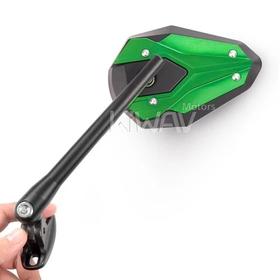 Carenado retrovisores ViperII todo verde base negra se adapta a Kawasaki Ninja ZX ZZR Foto 1 de 4