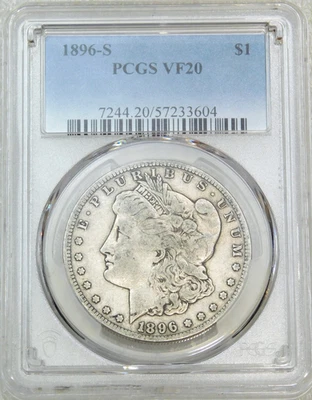 1896 S Morgan Silver Dollar PCGS VF20 Nice Original Just Graded New Holder #K317 - Image 1 of 4