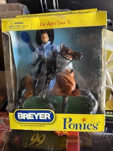 Breyer Ponies Horse And Rider Set  Cowboy No720029 - Picture 1 of 4