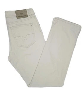 Pierre Cardin Jeans Deauville Straight Stretch W34 L34 Leichte Hose Weiß *TOP* - Bild 1 von 9