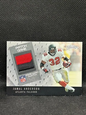 2002 Fleer Jamal Anderson Game Worn Swatch XL /100 Patch Game Jersey Card - Image 1 of 2
